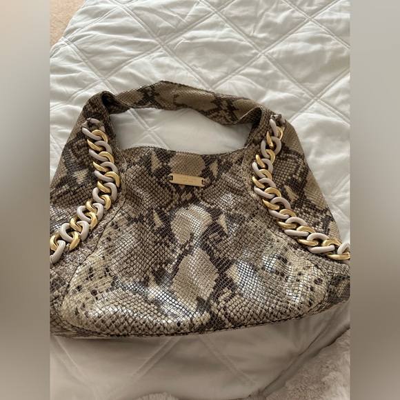 Michael Kors Python Embossed Chain Hobo - Picture 3 of 9